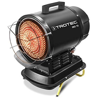 TROTEC Calefactor de Fueloil por Radiación Infrarroja IRO 15, Bajo Consumo, 20 kW, Sin Movimiento de Aire, Pantalla LED, Anti Sobrecalentamiento, Portátil, Negro, Oficina, Hogar TROTEC Calefactor de Fueloil por Radiación Infrarroja IRO 15, Bajo Consumo, 20 kW, Sin Movimiento de Aire, Pantalla LED, Anti Sobrecalentamiento, Portátil, Negro, Oficina, Hogar