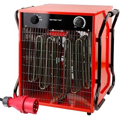 Emerio Calentador de ventilador para habitaciones de hasta 150 m², IP24, potencia de 15000 W, elemento calefactor de acero inoxidable, 2 niveles de calor, termostato ajustable, protección Emerio Calentador de ventilador para habitaciones de hasta 150 m², IP24, potencia de 15000 W, elemento calefactor de acero inoxidable, 2 niveles de calor, termostato ajustable, protección