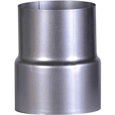 FIREFIX Reducción de 120 a 110, Fal, Conector de Horno Ø 120 a Conector de Pared Ø 110 mm, diámetro de 120 mm – Tubos de Horno de Chapa de Acero, 0,6 mm de Grosor, Manguito Interior FIREFIX Reducción de 120 a 110, Fal, Conector de Horno Ø 120 a Conector de Pared Ø 110 mm, diámetro de 120 mm – Tubos de Horno de Chapa de Acero, 0,6 mm de Grosor, Manguito Interior
