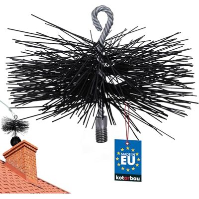 KOTARBAU ® Erizo, Cabezal Deshollinador, Ø 175 mm, Cepillo Redondo de PCV, Cepillo de plástico para chimeneas, Accesorio para Limpieza de chimeneas, Rosca M12, con Anilla, para Materiales sensibles KOTARBAU ® Erizo, Cabezal Deshollinador, Ø 175 mm, Cepillo Redondo de PCV, Cepillo de plástico para chimeneas, Accesorio para Limpieza de chimeneas, Rosca M12, con Anilla, para Materiales sensibles