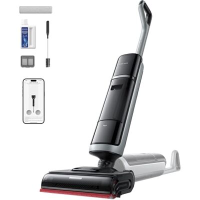 DREAME H15 Pro Heat Aspirador en Seco y Húmedo, Limpia con Agua a 85 °C, Brazo Robot GapFree IA, 0 Enredos, Detecta por RGB, 22000 Pa, Lava el Cepillo a 100 °C, Seca a 90 °C en 5 min, con App DREAME H15 Pro Heat Aspirador en Seco y Húmedo, Limpia con Agua a 85 °C, Brazo Robot GapFree IA, 0 Enredos, Detecta por RGB, 22000 Pa, Lava el Cepillo a 100 °C, Seca a 90 °C en 5 min, con App