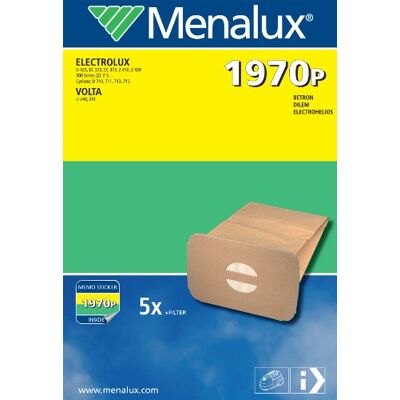 Menalux Bolsas para aspiradoras Electrolux (5 unidades) Menalux Bolsas para aspiradoras Electrolux (5 unidades)