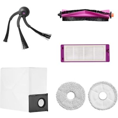 EUREKA Accesorios para J15 Max Ultra Aspiradora Robot y Fregasuelos, Incluye 1 Cepillo Lateral, 1 Cepillo de Rodillo de Goma, 1 Filtro HEPA, 1 Bolsa para el Polvo, 2 Trapos de Limpieza EUREKA Accesorios para J15 Max Ultra Aspiradora Robot y Fregasuelos, Incluye 1 Cepillo Lateral, 1 Cepillo de Rodillo de Goma, 1 Filtro HEPA, 1 Bolsa para el Polvo, 2 Trapos de Limpieza