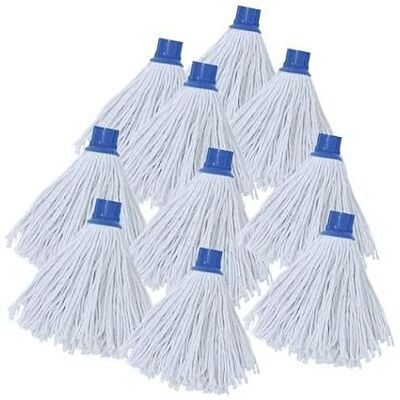 MSV Pack de 24 Paños de Recambio para Mopa de Algodón 150gr Blanco MSV Pack de 24 Paños de Recambio para Mopa de Algodón 150gr Blanco