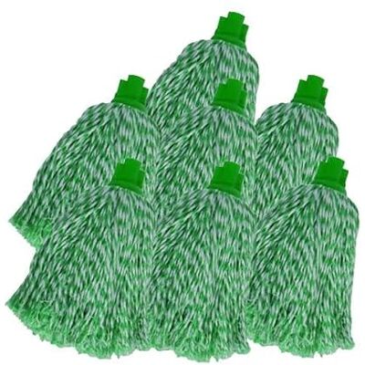MSV Pack de 24 paños de Repuesto para fregona de Microfibra Verde MSV Pack de 24 paños de Repuesto para fregona de Microfibra Verde