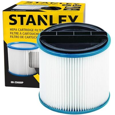 Stanley Filtro de cartucho HEPA de repuesto para 5-18 galones compatible con SL18115P, SL18116P, SL18115, SL18116, SL18117, SL18191P, SL18199P Stanley Filtro de cartucho HEPA de repuesto para 5-18 galones compatible con SL18115P, SL18116P, SL18115, SL18116, SL18117, SL18191P, SL18199P