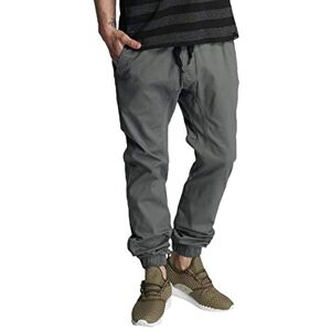 Southpole Pantalones Deportivos básicos de Sarga elástica para Hombre, Tallas Regulares y Grandes y Altas, Gris Oscuro, 3XL Grandes Alto Southpole Pantalones Deportivos básicos de Sarga elástica para Hombre, Tallas Regulares y Grandes y Altas, Gris Oscuro, 3XL Grandes Alto
