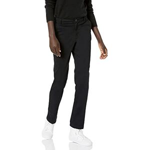 Amazon Essentials Pantalón chino de sarga elástico de pierna recta para mujer, color negro, talla 2 Amazon Essentials Pantalón chino de sarga elástico de pierna recta para mujer, color negro, talla 2