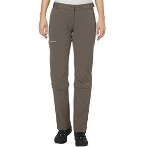 VAUDE Wo Farley Stretch Capri T-Zip II Pantalón, Mujer, Marrón/Coconut, 34-Long VAUDE Wo Farley Stretch Capri T-Zip II Pantalón, Mujer, Marrón/Coconut, 34-Long