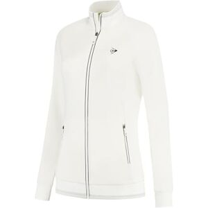 Dunlop Chaqueta De Tenis De Punto Club Para Mujer, Blanco, XXL Dunlop Chaqueta De Tenis De Punto Club Para Mujer, Blanco, XXL