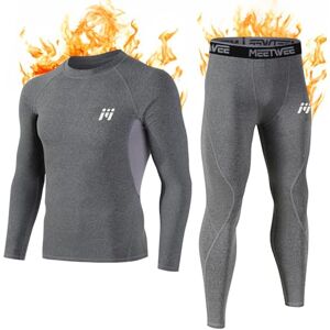 MEETWEE Conjuntos térmicos Hombre, Manga Larga Camiseta Térmica Pantalones Largos Base Layer Thermo Function Ropa Deportiva de Invierno para Running Ciclismo Esquí MEETWEE Conjuntos térmicos Hombre, Manga Larga Camiseta Térmica Pantalones Largos Base Layer Thermo Function Ropa Deportiva de Invierno para Running Ciclismo Esquí