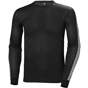 Helly Hansen Hombres Tripulación de rayas HH Lifa, Negro, XL Helly Hansen Hombres Tripulación de rayas HH Lifa, Negro, XL