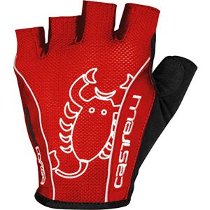 CASTELLI Guantes Deportivos R.Corsa Classic GLV para Hombre, Color Rojo, XS CASTELLI Guantes Deportivos R.Corsa Classic GLV para Hombre, Color Rojo, XS