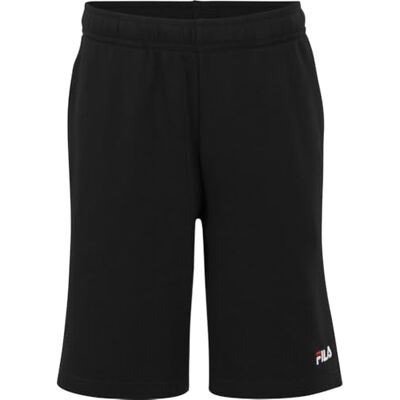 FILA Pantalones Cortos Lusciano Sweat para Hombre, Negro, L FILA Pantalones Cortos Lusciano Sweat para Hombre, Negro, L