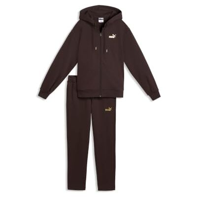 PUMA Metallic Hooded Standard Sweat Suit Fl Op Trajes de punto Unisex adulto (Pack de 1) PUMA Metallic Hooded Standard Sweat Suit Fl Op Trajes de punto Unisex adulto (Pack de 1)