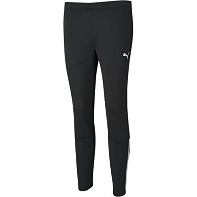 PUMA Teamliga Training Pants Pantalones Deportivos, Black Blanco, L para Mujer PUMA Teamliga Training Pants Pantalones Deportivos, Black Blanco, L para Mujer