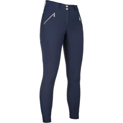 HKM Lia High Waist culera Full Silicona Pantalones de Montar para Mujer Azul Oscuro 38 HKM Lia High Waist culera Full Silicona Pantalones de Montar para Mujer Azul Oscuro 38