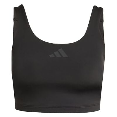 Adidas Donna Optime Workout Twist Light Support Bra Tank, Black, L Adidas Donna Optime Workout Twist Light Support Bra Tank, Black, L