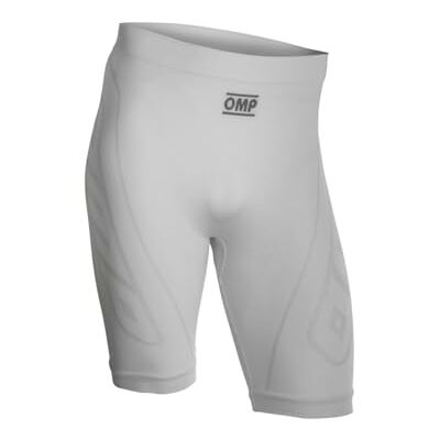Omp Pantalón Interior Corto KS, Ligero, Transpirable, Elástico, Optimo para Uso en Condiciones de Calor y Karting, Color Blanco, Talla Niños Omp Pantalón Interior Corto KS, Ligero, Transpirable, Elástico, Optimo para Uso en Condiciones de Calor y Karting, Color Blanco, Talla Niños