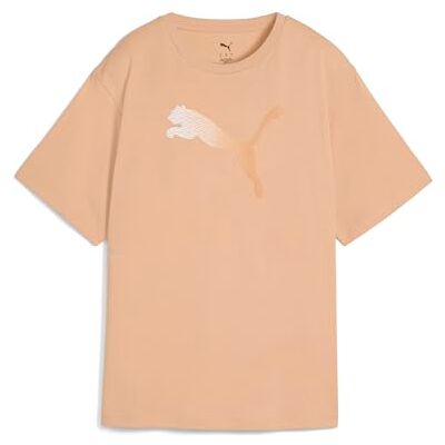 PUMA Her Graphic Relaxed tee, Camisetas Unisex Adulto, Warm Beige, PUMA Her Graphic Relaxed tee, Camisetas Unisex Adulto, Warm Beige,