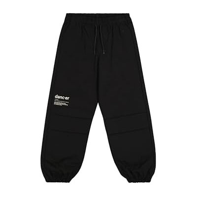 Champion Legacy Emotional Dance G () Pantalón deportivo de paracaídas de sarga de algodón elástico (250 g), Negro, 5-6 años (XS) Niñas FW24 Champion Legacy Emotional Dance G () Pantalón deportivo de paracaídas de sarga de algodón elástico (250 g), Negro, 5-6 años (XS) Niñas FW24