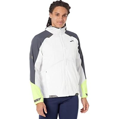 Brooks Run Visible Convertible Jacket Jacket Hombre White/Asphalt/Nightlife Tamaño 25 Brooks Run Visible Convertible Jacket Jacket Hombre White/Asphalt/Nightlife Tamaño 25