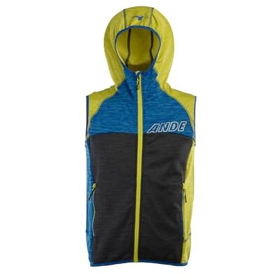 Ande QUALIDO VEST Sports vest Hombre ANTRACITE/LIME Tamaño M Ande QUALIDO VEST Sports vest Hombre ANTRACITE/LIME Tamaño M
