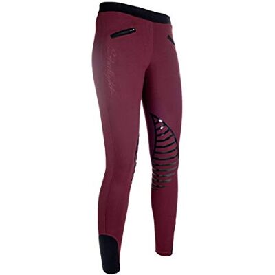 HKM 9228, Reitleggings Starlight, Pantalones de Equitación para Mujer, Rosa (Weinrot/Schwarz), 98/104 HKM 9228, Reitleggings Starlight, Pantalones de Equitación para Mujer, Rosa (Weinrot/Schwarz), 98/104