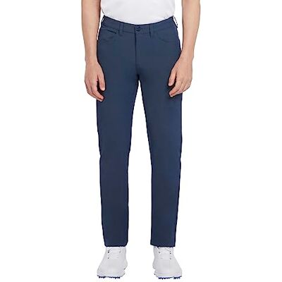 PGA TOUR Pantalones de Golf para Hombre, diseño de 5 Bolsillos, Absorbe la Humedad, Ajuste Regular elástico, Azul Marino, 34W PGA TOUR Pantalones de Golf para Hombre, diseño de 5 Bolsillos, Absorbe la Humedad, Ajuste Regular elástico, Azul Marino, 34W