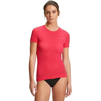 FALKE Ultralight Cool Round Neck W S/s Ts hilo funcional secado rápido 1 pieza, Capa de base superior Mujer, Rojo Rose 8564, S FALKE Ultralight Cool Round Neck W S/s Ts hilo funcional secado rápido 1 pieza, Capa de base superior Mujer, Rojo Rose 8564, S
