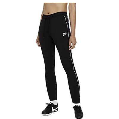 Nike -010 W NSW Jogger MLNM FLC MR Pants Womens Black/(White) XS Nike -010 W NSW Jogger MLNM FLC MR Pants Womens Black/(White) XS