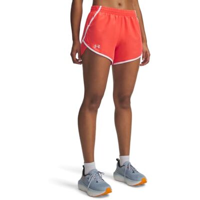 Under Armour UA Fly by Pantalones Cortos de 3 Pulgadas, Color Rojo Veneno, Blanco, Reflectante, Talla XL, Rojo Venom/Blanco/Reflectante, XL Under Armour UA Fly by Pantalones Cortos de 3 Pulgadas, Color Rojo Veneno, Blanco, Reflectante, Talla XL, Rojo Venom/Blanco/Reflectante, XL