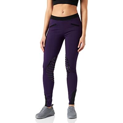 HKM 9228, Reitleggings Starlight, Pantalones de Equitación para Mujer, Púrpura (Lila/Schwarz), 158/164 HKM 9228, Reitleggings Starlight, Pantalones de Equitación para Mujer, Púrpura (Lila/Schwarz), 158/164