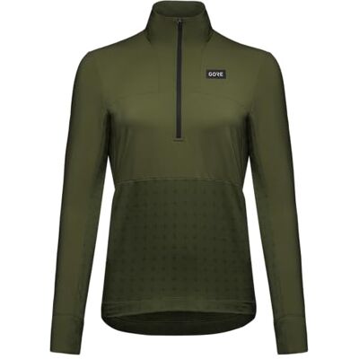 Gore Wear Trailkpr Hybrid 1/2-Zip Mujer Verde - Chaqueta Gore Wear Trailkpr Hybrid 1/2-Zip Mujer Verde - Chaqueta