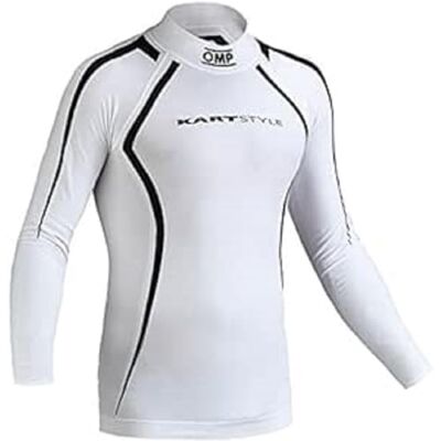 Omp Spain KK03012020SMA One Kart Blanco Camiseta Manga Larga Talla S (Xs/S), Negro, L Omp Spain KK03012020SMA One Kart Blanco Camiseta Manga Larga Talla S (Xs/S), Negro, L