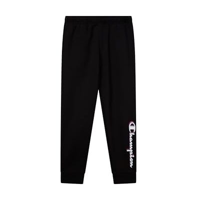 Champion Legacy Man Pantalones Deportivos con Logotipo Grande para Hombre, Color Negro, Talla S, Negro (Kk001), S Champion Legacy Man Pantalones Deportivos con Logotipo Grande para Hombre, Color Negro, Talla S, Negro (Kk001), S