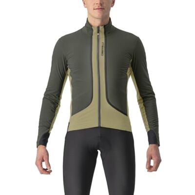 CASTELLI FLIGHT JACKET AIR Men's Jacket Green Tea/Military Green-Black M CASTELLI FLIGHT JACKET AIR Men's Jacket Green Tea/Military Green-Black M