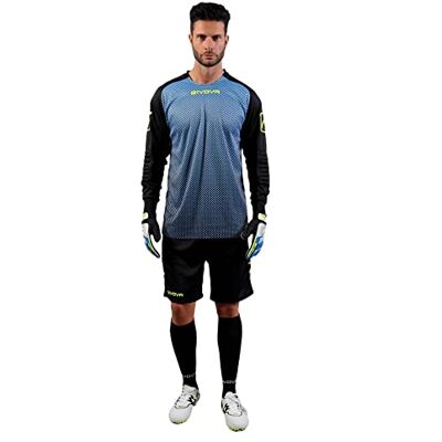 givova Kit Manchester Equipación, Hombre, Sky/Black, 2XS givova Kit Manchester Equipación, Hombre, Sky/Black, 2XS
