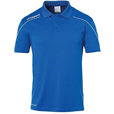 uhlsport Stream 22 Polo Shirt Polo, Hombre, Azure Blue/White, XXL uhlsport Stream 22 Polo Shirt Polo, Hombre, Azure Blue/White, XXL