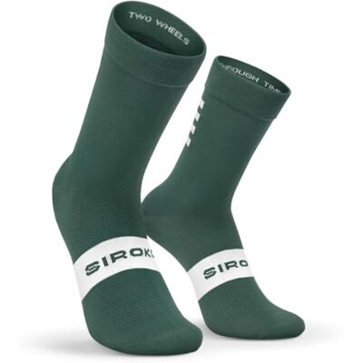SIROKO Calcetines Ciclismo S1 Hombre y Mujer Ergonómicos, alta Compresión SIROKO Calcetines Ciclismo S1 Hombre y Mujer Ergonómicos, alta Compresión