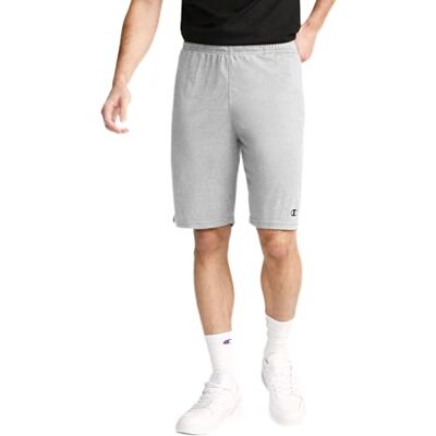 Champion Authentic Cotton 9-Inch Men's Shorts with Pockets XL Grey Champion Authentic Cotton 9-Inch Men's Shorts with Pockets XL Grey
