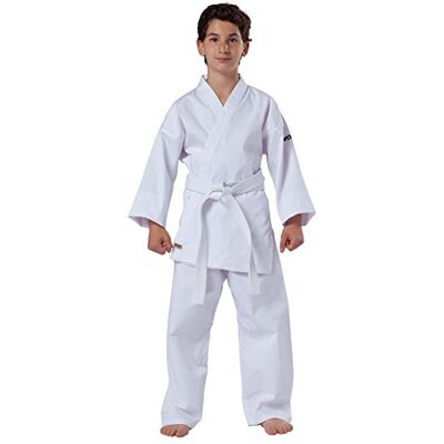 KWON Taedoanzug Clubline Tiger Traje Completo de Artes Marciales para Mujer (Uniforme), Color Blanco, Talla DE: 150 KWON Taedoanzug Clubline Tiger Traje Completo de Artes Marciales para Mujer (Uniforme), Color Blanco, Talla DE: 150