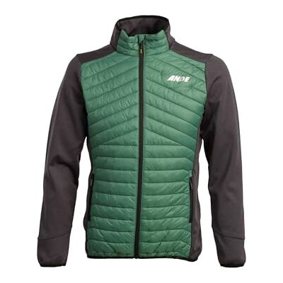 Ande Chaqueta para hombre, color verde pino/negro Ande Chaqueta para hombre, color verde pino/negro