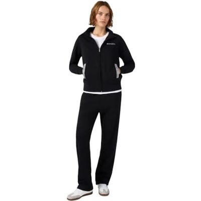 Champion Sudadera Legacy para mujer, Negro, M Champion Sudadera Legacy para mujer, Negro, M