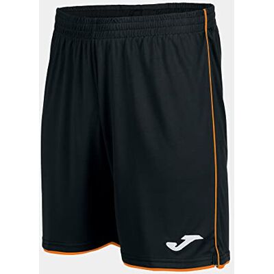 Joma Pantalón Corto Marca Modelo Short Liga Negro Naranja Joma Pantalón Corto Marca Modelo Short Liga Negro Naranja