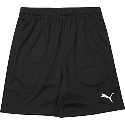 PUMA Teamrise Training Shorts Jr Pantalones Cortos, Unisex niños, Black- White, 164 PUMA Teamrise Training Shorts Jr Pantalones Cortos, Unisex niños, Black- White, 164