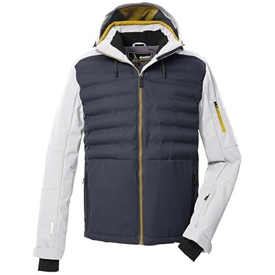 Killtec Hombre Chaqueta híbrida/acolchada con capucha con cremallera y protección contra la nieve KSW 72 MN SKI JCKT, dunkel stahlblau, L, Killtec Hombre Chaqueta híbrida/acolchada con capucha con cremallera y protección contra la nieve KSW 72 MN SKI JCKT, dunkel stahlblau, L,