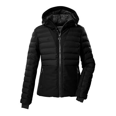 Killtec Mujer Chaqueta de esquí acolchada/chaqueta funcional con capucha y protección contra la nieve KSW 115 WMN SKI QLTD JCKT, schwarz, 46, Killtec Mujer Chaqueta de esquí acolchada/chaqueta funcional con capucha y protección contra la nieve KSW 115 WMN SKI QLTD JCKT, schwarz, 46,