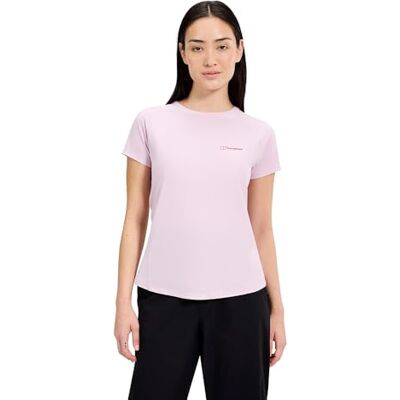 Berghaus Camiseta Tech Crew 24/7 para Mujer, Pale Dawn, 16 Berghaus Camiseta Tech Crew 24/7 para Mujer, Pale Dawn, 16