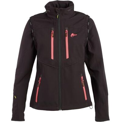 Ande Chaqueta para mujer, color negro/gris Ande Chaqueta para mujer, color negro/gris